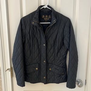 Womens navy Barbour jacket - spring